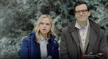 Cole Gleason and Maddie McCormick in Christmas at Pemberley Manor (2018)