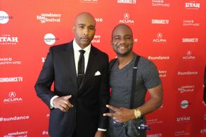 Still of Datari Turner and Ramfis Myrthil at premier for 