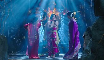 Sudha Chandran, Kamalika Guha Thakurta, and Gaurav Gera in Naagin (2015)