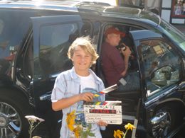 Conrad Bluth on the set of A Christmas Wedding Tail