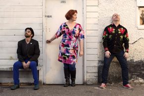 Brad Dryborough, Arabella Bushnell and Ross Smith in Songs She Wrote About People She Knows.