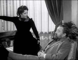 Jan Werich and Stella Zázvorková in The Bear (1961)