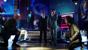 Kirk Acevedo, Zeljko Ivanek, and Aaron Stanford in 12 Monkeys (2015)