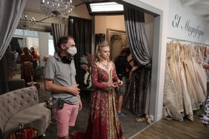 On set in 2021 shooting 