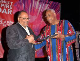 PAFF 18 Awards Brunch- Alfons Adetuyi (Filmmaker) and Ayuko Babu (PAFF Exec. Director)