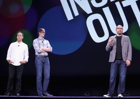 Pete Docter, Jonas Rivera, and Josh Cooley