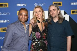 Naren Shankar and Ty Franck at an event for IMDb at San Diego Comic-Con: IMDb at San Diego Comic-Con 2018 (2018)