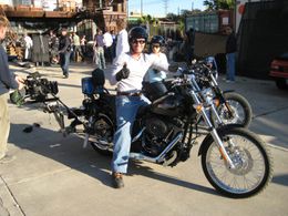 Miller Lite Commercial, Harley with camera mount.