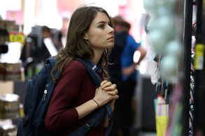 Freyja on the set of Big Bad World