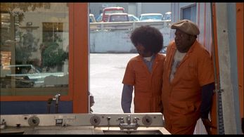 Franklyn Ajaye and James Spinks in Car Wash (1976)