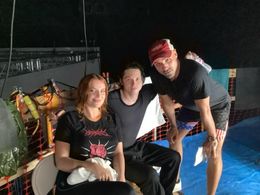 Adam Sigal, Bella Thorne, and Jack Kilmer in The Tower (2024)