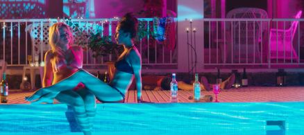Algina Lipskis and Emily Atack in Zombie Spring Breakers (2016)