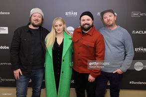 Clark Baker, Olivia Taylor Dudley, Andrew Bowser and Michael Mobley at the Sundance 2023 Premiere of Onyx the Fortuitous