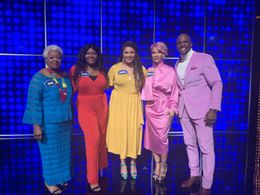 Terry Crews and Azriél Patricia in Celebrity Family Feud (2008)