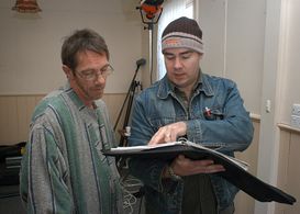 Kym Gyngell (left),Matt Norman (right)