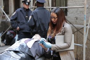 Tamala Jones and Scott Broderick in Castle (2009)
