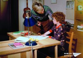 Jana Sulcová and Milan Simácek in My vsichni skolou povinní (1984)