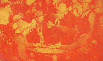 George 'Gabby' Hayes, Kermit Maynard, Wheeler Oakman, and Lee Shumway in Song of the Trail (1936)