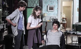 Lily Taieb, Raphaël Cohen, and Quentin Dolmaire in My Golden Days (2015)