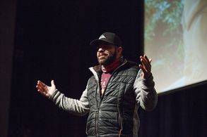 Speaking to 130 Indigenous youth at the 3rd Annual Inspiration Nation