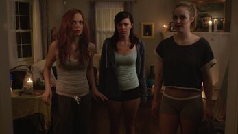 Danielle Savre, Zoë Lister, and Galadriel Stineman in Knock Knock (2014)