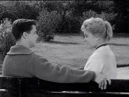 Tony Dow and Cheryl Holdridge in Leave It to Beaver (1957)