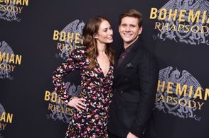 Allen Leech and Jessica Blair Herman attend the 'Bohemian Rhapsody