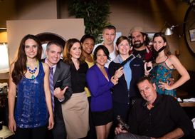 Hélène Cardona, Sal Landi, Keith J. Balderston, Sean Ryan, Stephanie Carney, and Gabriel Schmidt in Lunch Break (2013)