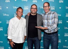Pete Docter, Jonas Rivera, and Josh Cooley at an event for The Pixar Story (2007)