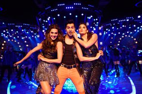 Jacqueline Fernandez, Varun Dhawan, and Taapsee Pannu in Judwaa 2 (2017)