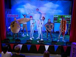 Adam Haas Hunter, Madison Hu, DeVore Ledridge, Olivia Rodrigo, and Ethan Wacker in Bizaardvark (2016)