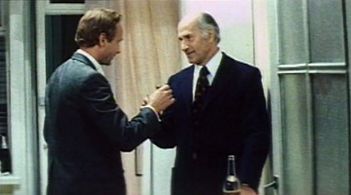 Andrey Myagkov and Vladimir Zeldin in Strakh vysoty (1976)