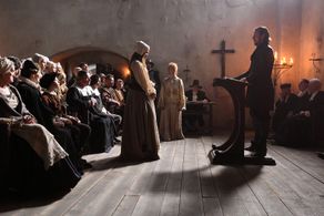 Magnus Krepper, Elin Petersdottir, and Tuulia Eloranta in Devil's Bride (2016)