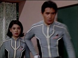 Yuriko Hishimi and Kôji Moritsugu in Ultraseven (1967)