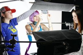 on the set of The Romantic