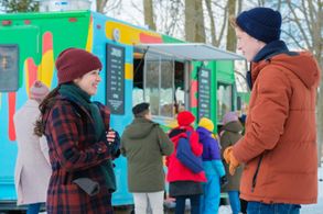 Bertrand Calmeau, Ky Baldwin, and Fabi Aguirre in Snow Day (2022)