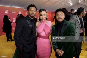 Vince Swann, Briyana Guadalupe, Theodore Barnes at the 54th Annual NAACP Awards