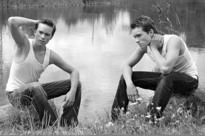 Sante and his identical twin brother Dominic