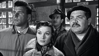 Ferdinand Anton, Alberto Closas, Folco Lulli, and Mirella Uberti in Todos somos necesarios (1956)