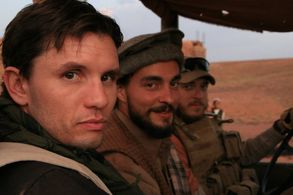 Jonas Ball, Sam Hunter, and Chems-Eddine Zinoune in The Objective (2008)