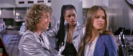 Grace Kennedy, Allan Love, and Catherine Mary Stewart in The Apple (1980)