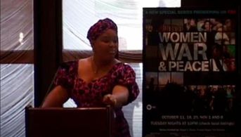 Leymah Gbowee at an event for Women, War & Peace (2011)