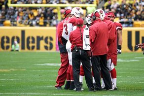 Carson Palmer and Bruce Arians in All or Nothing: A Season with the Arizona Cardinals (2016)