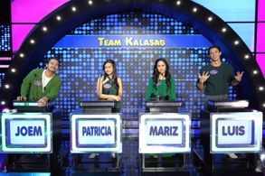 Mariz, Joem Bascon, Patricia Coma, and Luis Hontiveros in Family Feud Philippines (2022)