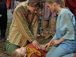 Gosia Piotrowska and Zbych Trofimiuk in Spellbinder (1995)