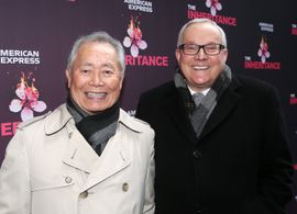 George Takei and Brad Takei at an event for The Inheritance (2020)