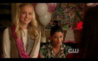 Andrea Drepaul (Sahara) and Rachel Skarsten (Brooke Chandler) . Beauty and The Beast