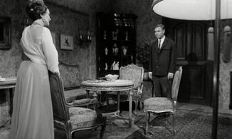 Lil Dagover and Joachim Fuchsberger in Die seltsame Gräfin (1961)