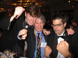 With my crazy brothers, Dan and Larry