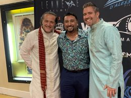 Anoop Simon with The Directors of The Prey : Mathew & Cire Hensman